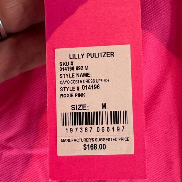 Lilly Pulitzer Pink polo Dress with Striped Collar - Picture 3 of 11